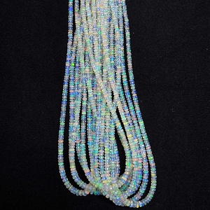 Haute qualité 3mm 4mm 5mm éthiopien Welo opale Rondelle perles brins pour la fabrication de bijoux à bricoler soi-même prix de gros du fournisseur - Product Image 5