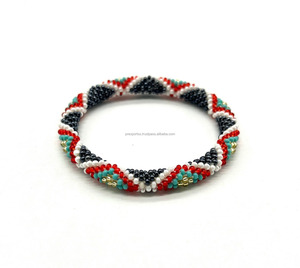 Handmade Beaded Stretch Charm Bracelet Colorful Seed Beads Luxury Unisex Jewelry Wholesale Custom Fashion Accessory Gift Trendy - Product Image 1