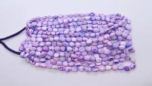 Perles de pierres précieuses en opale lavande naturelle, forme de pépite lisse, opale lavande violette, perles lisses polies pour la fabrication de bijoux, vente en gros - Product Image 5