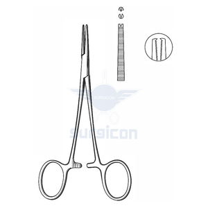 Pinzas Micro Halsted de 12.5 cm (5 Pulgadas), Rectas, Extra Delicadas, de Acero Inoxidable Premium, Hemostáticas, para Microcirugía - Product Image 1