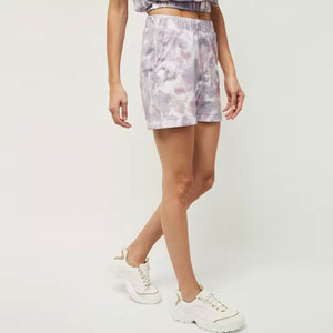 Women Tie Dye Shorts Casual Elastic Waist Soft Fabric <b>Lounge</b> Summer Loose Fit Fitness Shorts Wholesale - Product Image 3