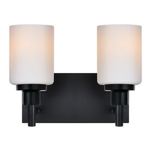 Modern Kitchen Bathroom <b>Light</b> Fixtures Black Wall <b>Sconce</b> with Milky White Glass Shade Vanity <b>Lights</b> for Modern Bathroom Vanities - Product Image 3