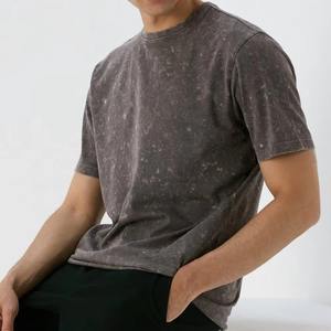 เสื้อยืดคอตตอนเนื้อหนานุ่มแบบวินเทจทรงสลิมฟิตสำหรับผู้ชาย สไตล์ลำลอง  รับสกรีนโลโก้ - Product Image 4