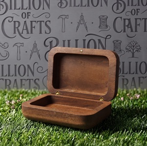 Boîte de rangement miniature en bois personnalisée en gros, boîte cadeau pour bijoux et pilules, conteneur artisanal en bois, vente en gros directe d'usine OEM - Product Image 3