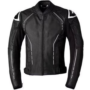 <b>Men's</b> Winter Casual <b>Leather</b> <b>Jacket</b> with Front Logo Breathable Windproof Design High Quality - Product Image 1