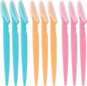 Lot de 9 rasoirs à sourcils, rasoirs pour le visage, rasoirs à sourcils, rasoirs pour le visage pour femmes, outil exfoliant de dermaplaning pour femmes - Product Image 1