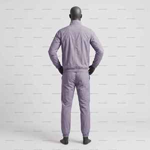 Custom Breathable Summer Jogging Wear <b>Vintage</b> Polyester Plus Size Men's Running <b>Jacket</b> Windbreaker Lightweight Tracksuit Set - Product Image 4
