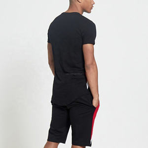 Slim Fit Blank Men's Twin Set Fine Quality Soft Comfortable <b>High</b> Quality Men's Short Sleeve Summer Sports Twin Short Sets - Product Image 3