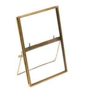 <b>Gold</b> Metal Photo <b>Frame</b> Set Rectangle Floating Glass Picture <b>Frames</b> for Wall Decor Home Livingroom Wedding Gift Use Photo <b>Frame</b> - Product Image 3