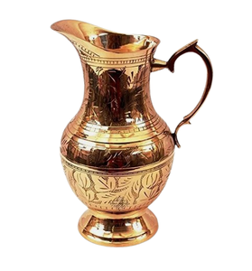 Glossy Finished <b>Copper</b> Jug High Selling Sustainable Home Kitchen Tabletop Metal Pitcher with Metallic <b>Handle</b> for Water Wine - Product Image 5