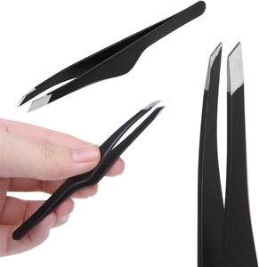 Pinzas Profesionales de Acero Inoxidable con Punta Inclinada para Depilación de Cejas, Herramienta Manual - Product Image 4