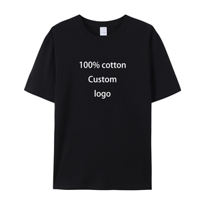 T-shirt uni en coton 100% de haute qualité, 180 g/m², logo personnalisé, manches courtes, impression sérigraphique DTF, design imprimé, t-shirts pour hommes - Product Image 1