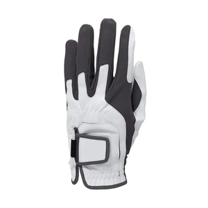 Guantes de golf de cuero genuino, antideslizantes, transpirables, con correa de muñeca ajustable, unisex, deportivos, color gris, para adultos - Product Image 2