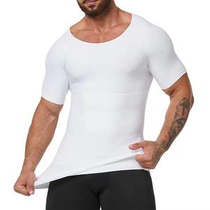 Men's Black Short Sleeve Compression Shirt Quick Dry Spandex Polyester Athletic <b>Top</b> - Product Image 4