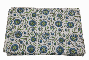 Silkgram SK40 Classic Floral Cotton <b>Quilt</b> Hand-Stitched Folded Style Eco-Friendly All-Season Home Use Wedding & Hotel Cover - Product Image 2