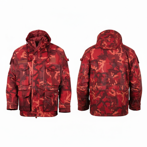 100% High Quality Rain Waterproof Camouflage Outdoor <b>Jacket</b> with Multiple Pockets Lightweight Windproof <b>Utility</b> Coat for <b>Men</b> - Product Image 2
