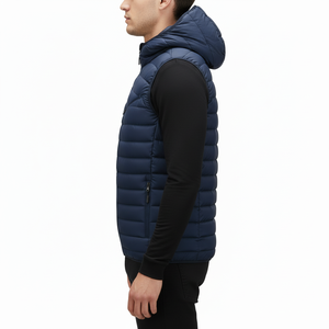 Chalecos Acolchados Personalizados de Alta Calidad para Hombre, Chaquetas de Burbuja con Mangas Cortas y Colores Personalizados, Servicio OEM - Product Image 3