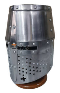 Casco Templario de Acero Ligero, Armadura Medieval de Caballero, Hecho a Mano, Usable para Disfraces de Cosplay para Adultos - Product Image 6
