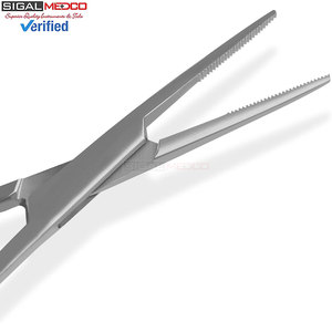 Juego de 2 Pinzas Hemostáticas Manuales Versátiles de Acero Inoxidable de 5 Pulgadas, Curvas y Rectas, con Mordazas Serradas y Mecanismo de Bloqueo para Uso General - Product Image 3