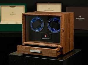 Alexander Ferros Double <b>Watch</b> Winder Mechanical Miyota Movement Leather Strap Water Resistant Stainless Steel <b>Case</b> - Product Image 6