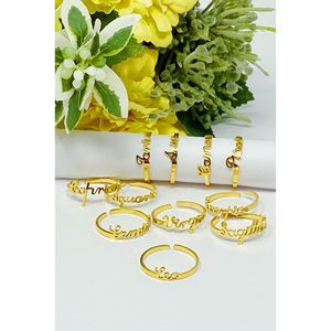 Anello Zodiacale alla Moda con Scritta - Product Image 5