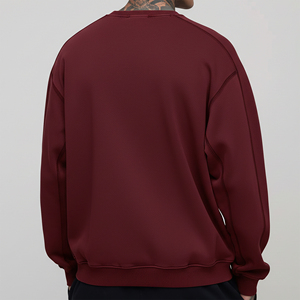High Quality Winter Streetwear Pullover Hoodie Men's Custom Embroidery Applique Logo Cotton Fleece Heavyweight Zipper-Up Drop - Product Image 4