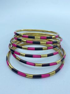 Handmade Resin & Brass <b>Bangles</b> <b>Set</b> for Women | Multi Color <b>Gold</b> Plated Stackable Bracelets | Fashion Jewelry Wholesale Supplier - Product Image 2