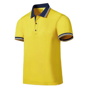 Ropa para Hombre, Camisetas Polo de Punto de Alta Calidad, Cuello Camisero, Color Amarillo, Camisetas Polo de Golf a la Moda, Logotipo Personalizado - Product Image 5