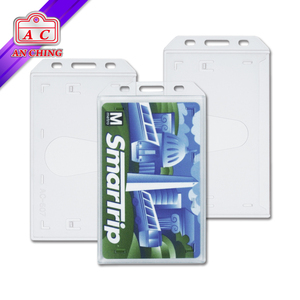 Porta Tarjetas de Identificación Vertical Esmerilado de Plástico Duro para Una Tarjeta - Product Image 4