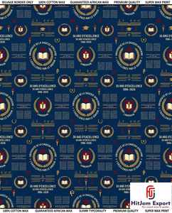 Custom African Wax Print Fabric Manufacturer University Anniversary Convention Uniform Celebration Fundraising Textile Supplier - Product Image 3