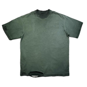 เสื้อยืดสีขาวล้วนคุณภาพสูง 230gsm ผ้าฝ้าย พิมพ์ลายได้ตามสั่ง เสื้อยืดผู้ชาย/ผู้หญิง ขายส่งจำนวนมาก - Product Image 1