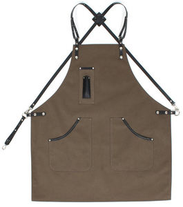 Delantales Desechables de Lona de Algodón Impermeables para Estilistas, para Uso en Restaurantes y Bares, Unisex, Manga Corta, con Logotipo Personalizado - Product Image 5