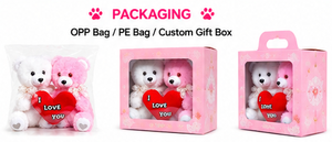Oso de Peluche para Parejas, Juguete de Peluche Suave de Velboa, Cojín para Abrazar, Regalo Romántico, Personalizado, OEM, Venta al Por Mayor - Product Image 5