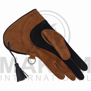 Gants de fauconnerie en cuir personnalisés, pour la manipulation des oiseaux, la formation et la sécurité des mains, fabriqués en cuir. - Product Image 3