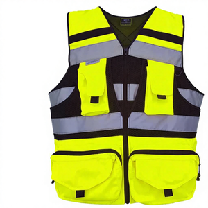 Mens High Visibility Reflective Safety Vest Lightweight Workwear for Construction Traffic Control and <b>Warehousing</b> - Product Image 3