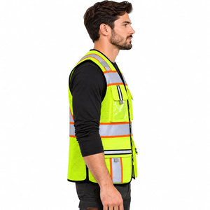 Gilet de sécurité haute visibilité personnalisé avec logo pour hommes, vêtements de travail pour la construction industrielle, vêtements de travail réfléchissants - Product Image 5