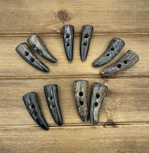 Boutons en corne de buffle pour vêtements |   Accessoires de couture pour vêtements faits à la main - Product Image 2