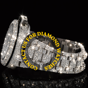 Reloj de Hip Hop de Calidad de Exportación, Completamente Cubierto de Diamantes, para Hombre, en Oro y Plata, Disponible a un Precio Razonable - Product Image 3