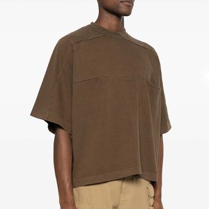 Regular Fit Solid Color Short Sleeve O-Neck Men's T-<b>Shirt</b> Casual Knitted <b>100</b>% Cotton <b>Polyester</b>/Cotton Eco-Friendly Blank Design - Product Image 3