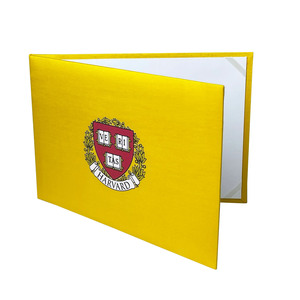 Yellow Silk Certificate Holder <b>A4</b> | Custom Logo Diploma & Document <b>Folder</b> | Wholesale, Made in Thailand - Product Image 2
