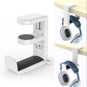 Double Tier Plastic Clothing Organizer <b>Hook</b> Type Storage Rack Minimalist Design Removable <b>Wall</b> Behind Door Use - Product Image 2