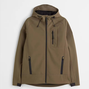 Veste d'extérieur pour homme, veste imperméable softshell à capuche, manteau d'hiver pour le camping, vestes softshell d'hiver - Product Image 2