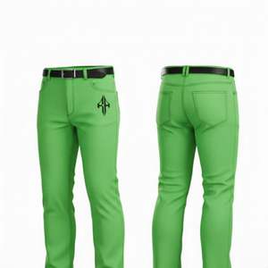 Jeans d'été pour hommes de qualité supérieure, 100% coton denim, personnalisés, légers, respirants, décontractés, lavés, coupe droite mi-haute, RIVIAN ATLANTIC - Product Image 6