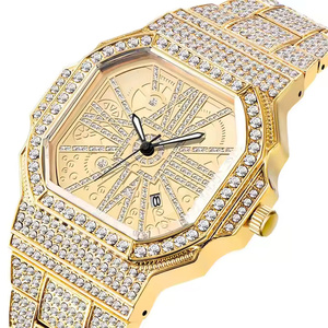 Reloj de Diamantes Moissanite Titan Glow para Hombre, Elegante Reloj de Pulsera de Cuarzo, Reloj de Moda de Primera Calidad con Estilo - Product Image 4