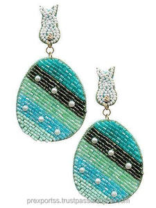 Pendientes Colgantes Hechos a Mano con Cuentas de Semillas, Diseño Floral Bohemio Pastel Multicolor, Talla Personalizada, Unisex, Regalo, Venta al por Mayor - Product Image 4