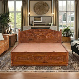 Cama King Size Moderna de Madera Sólida con Funciones de Refrigeración y Extensión para Hoteles y Apartamentos, Muebles de Dormitorio - Product Image 4