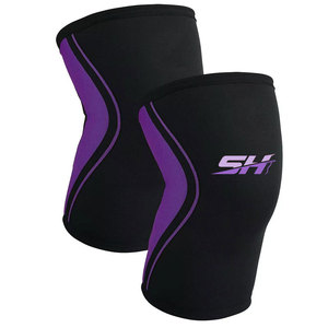 Logo personnalisé, soutien de compression pour les genoux unisexe haute performance, tissu néoprène, idéal pour la musculation et le powerlifting. - Product Image 1