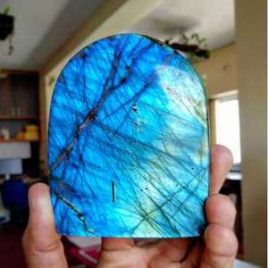 Pierre de Labradorite Bleue Scintillante de Haute Qualité, Forme Libre, Cristal de Guérison Irrégulier, Idéale pour Cadeau, Vente en Gros - Product Image 6