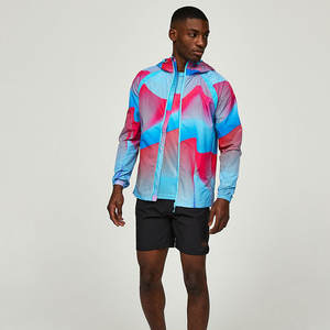 Nouvelle arrivée, veste coupe-vent à capuche pour homme, automne, haute qualité, 100% coton, couleur personnalisée, séchage rapide, respirante - Product Image 2