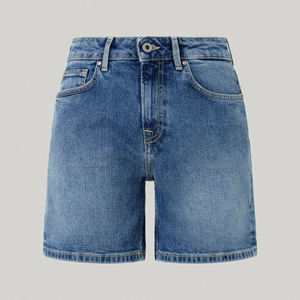 Available All Sizes <b>Denim</b> <b>Shorts</b> For <b>Women</b> Hot Selling Summer High Waist Loose Fit Button Style <b>Knee</b> <b>Length</b> <b>Women's</b> <b>Denim</b> <b>Shorts</b> - Product Image 1